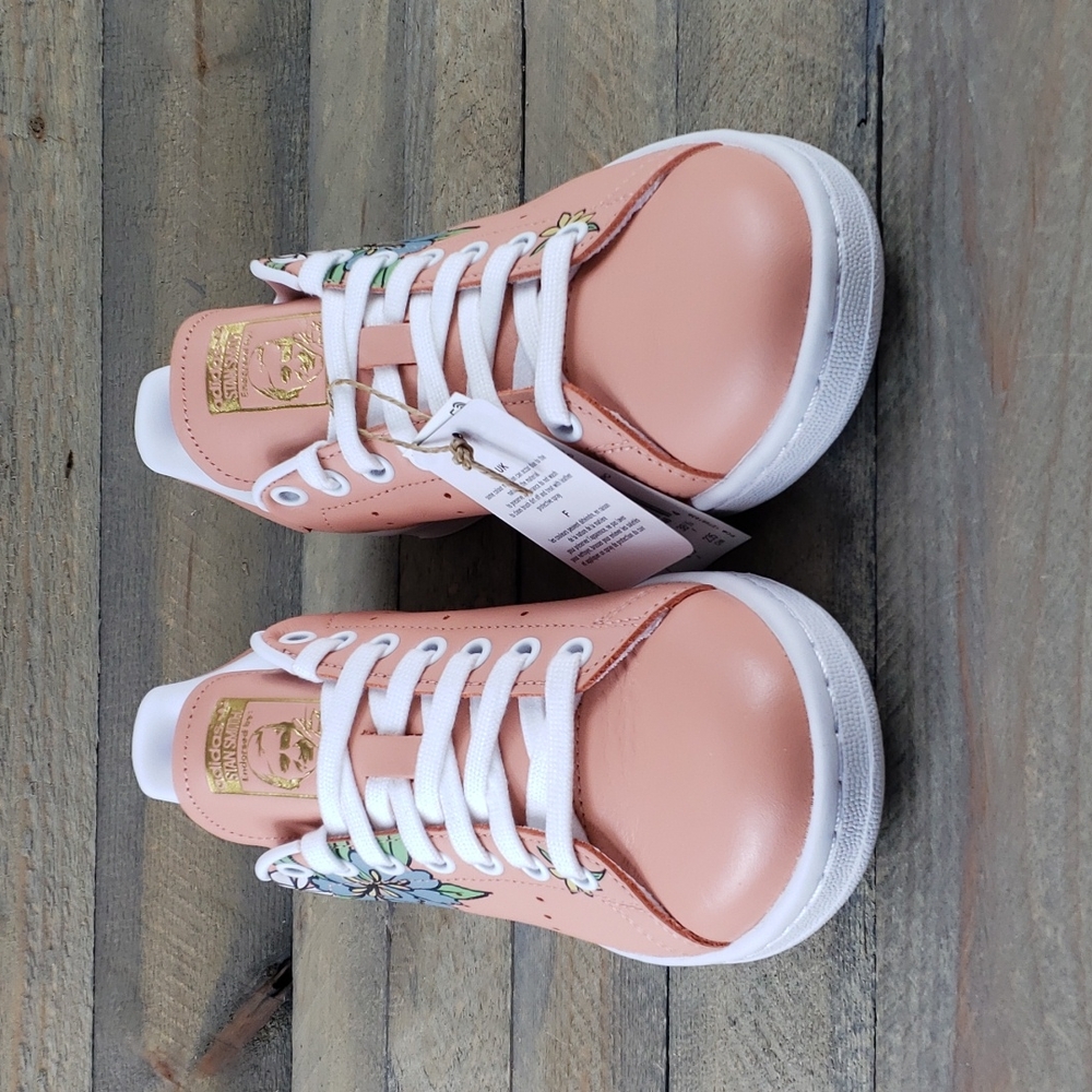 adidas Stan Smith Originals Women's Sneakers Amber Blush Floral - Picture 5 of 10